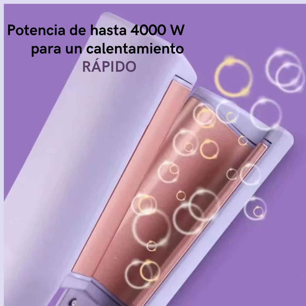 Cepillo para rizar el cabello - Rizador eléctrico de ondas profundas