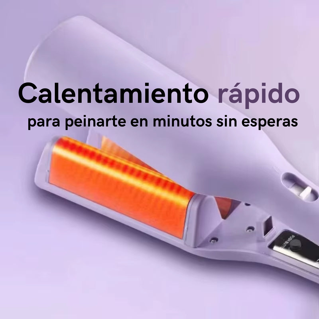 Cepillo para rizar el cabello - Rizador eléctrico de ondas profundas